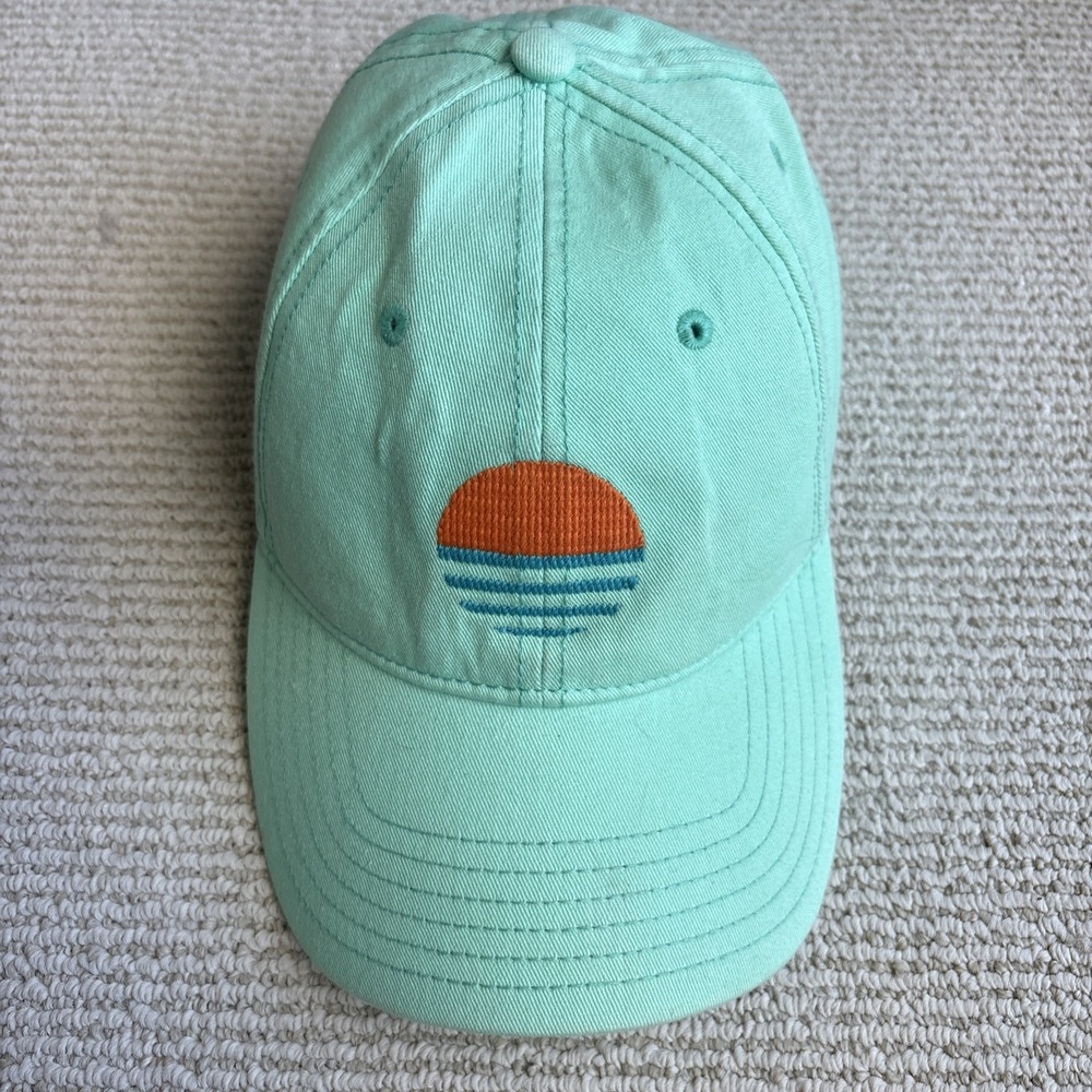 Sandbar Jetties Beach Nantucket Strapback Baseball Hat Cap Needlepoint